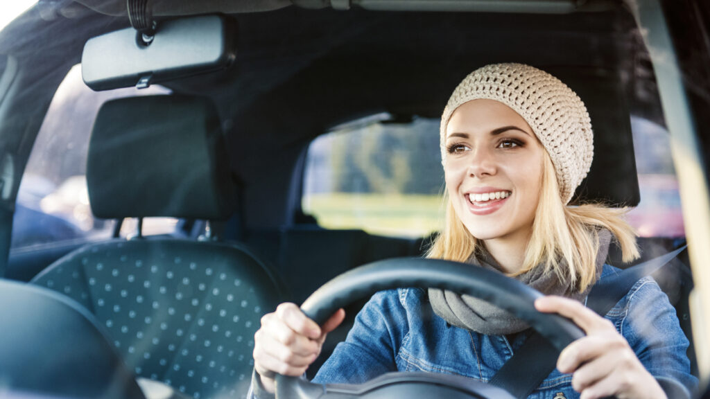 woman driving