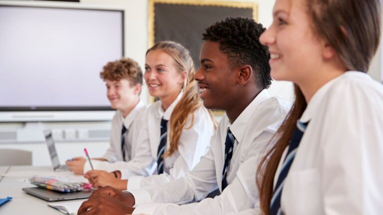 Students in the private school